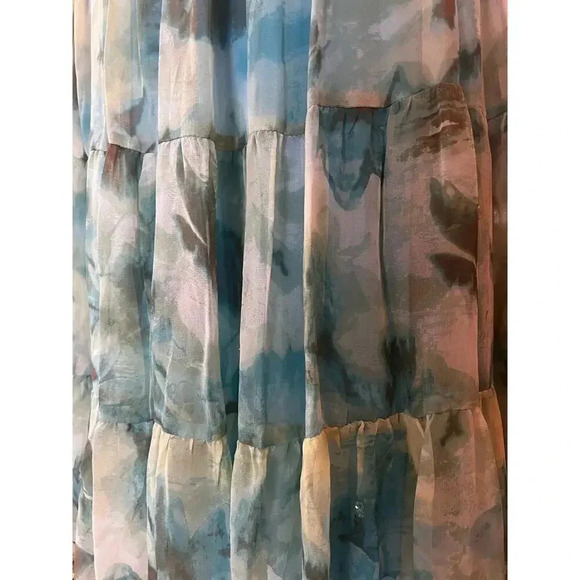 JONATHAN MARTIN STUDIOS 100% SILK MIDI HALTER DRESS SIZE 6 - Picture 9 of 12